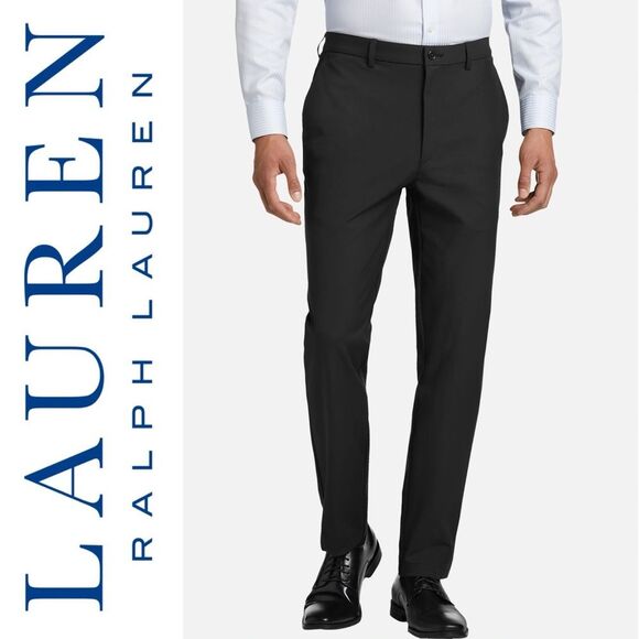 Lauren Ralph Lauren Other - NWT Lauren Ralph Lauren Norton Ultraflex Dress Pants 40x30 Black Flat Front
